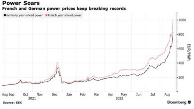 Photo of Цена на электроэнергию во Франции впервые превысила 1000 евро за мегаватт-час