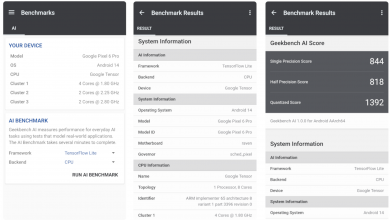 Photo of Geekbench для нейросетевых тестов