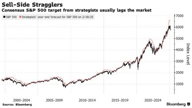 Photo of Уолл-стрит пересматривает высокие прогнозы S&P 500 на 2025 год